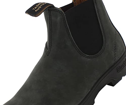 Blundstone Unisex's Chelsea Boots, Brown Rustic Black Rustic 587, 7 Women/5 Men3