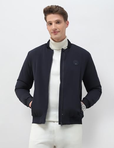 Image of U.S.Polo Association Men's Solid Regular Fit Bomber Jacket