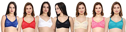 Image of Women Net Non-Padded Wire Free Regular Bra