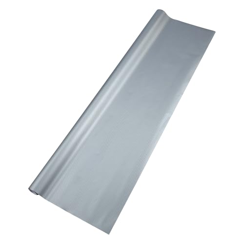 Film vinyle fibre de carbone argent 244x152cm pour covering auto intérieur et extérieur