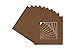 CountryArtHouse Aged Oak Brown Acid Free 14x14 Square Picture Frame Mat with White Core Bevel Cut for 10x10 Pictures - Fits 14x14 Frame - Pack of 1 Matboard