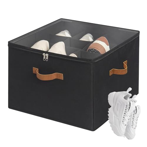 Organizador de zapatos para armario - Organizador de almacenamiento para zapatero, contenedores de almacenamiento para cajas de zapatos grandes | Caja de zapatos de gran capacidad de 16p