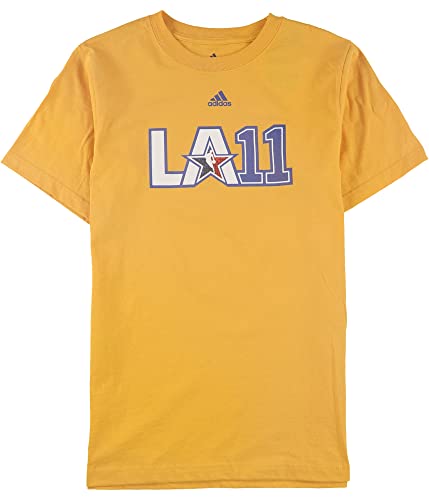 T-shirt graphique adidas LA 11 jaune grande taille XXL pour homme