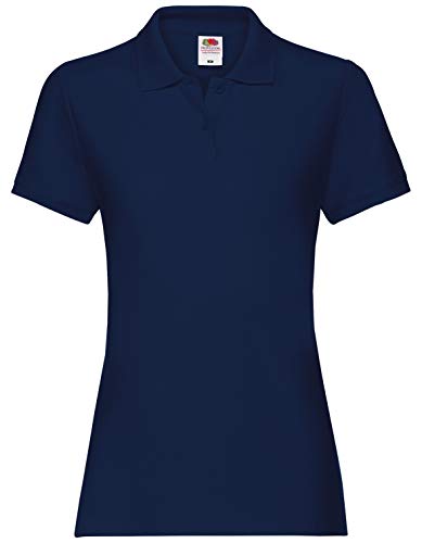 Fruit of the Loom Premium Polo Lady-Fit Damen Polo-Shirt, Farbe:Navy, Größe:L