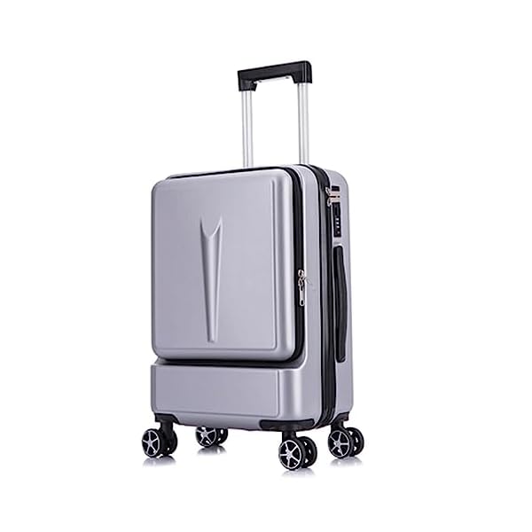 Carry On Suitcase Front Opening Trolley Suitcase With Wheels Suitcase For Men And Women Suitable For Vacation And Travel