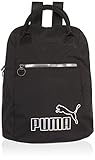 PUMA Damen College Rucksack Backpack, Schwarz und silberfarben, OSFA