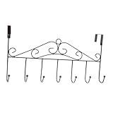 Photo Gallery cabilock supporto per appendiabiti da porta con 7 ganci portasciugamani appendiabiti design raffinato in ferro battuto adatto per la casa Photo Gallery cabilock supporto per appendiabiti da porta con 7 ganci portasciugamani appendiabiti design raffinato in ferro battuto adatto per la casa