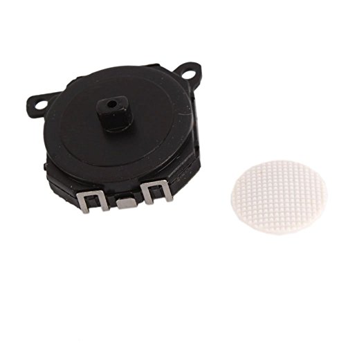 Image of Analog 3D Button Joystick Stick Rocker with Cap for PSP 1000 1001 (White)