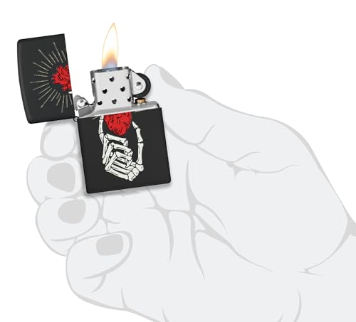 Image of Zippo Punk Skull Design Frequency,Windproof Pocket Lighter, Without Fuel and Gas