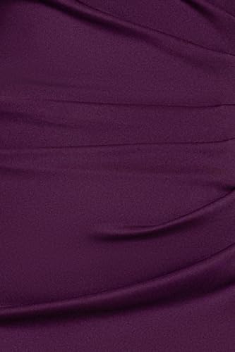 Image of Xscape Women's Xscape Women's Stretch Crepe Sweetheart Neck Off the Shoulder Ruffle High-Low Dress