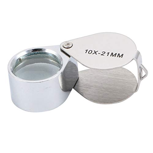 Loupe pliante 10x avec éclairage led et lentille de précision pour lecture et loisirs