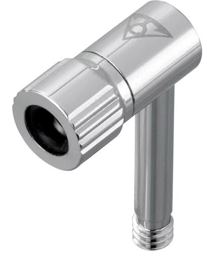 Topeak Pressure-Rite Presta Valve Adapter Pumpen-Zubehör aus Messing in der Farbe Silber, Gewicht: 16 g Maße: 3,9x2,3x1,1 cm, 15712007