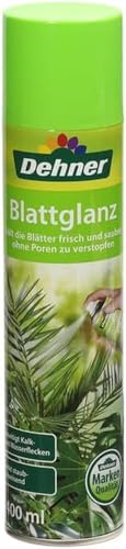 Dehner Blattglanz Spray, hochwertiger Flüssigdünger, Dünger für Zimmerpflanzen, mit pflegenden Ölen, staubabweisend, 400 ml, bunt