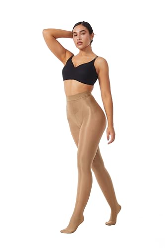 Image of Frola Shaping Tights for Women 70D Shimmery Pantyhose for Dance Ballet Glitter Socks