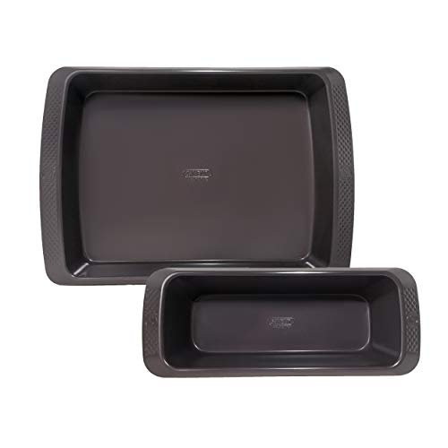 SAVEUR SELECTS Roasting and Loaf Pan Bakeware Set, Non-stick, Warp-resistant Carbon Steel, Dishwasher Safe, Artisan Series