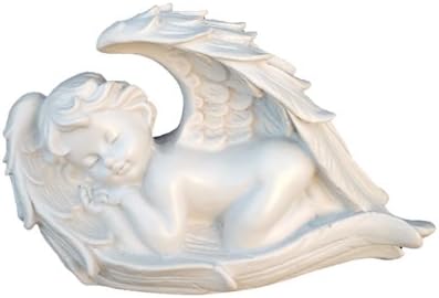 Polymarble Angel Statue Hand Made Best Gift Home/table Decor, 3.4", White