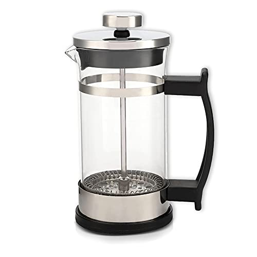 Cafetera de prensa manual, prensa de café de borosilicato resistente al calor con filtro, cafetera de prensa francesa, doble filtración