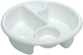 The Neat Nursery Co. Top 'n' Tail Cicular Wash Bowl, 957 White, 0.25 kg 5055378200892