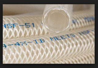 Saint-Gobain Tygon Pressure Tubing with Inner Braid, Formula B-44-4X-I.B., SGPPL No. ADAUN053; I.D. 3/4 in.