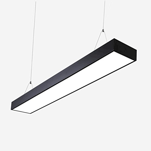 PIAOLING Moderna semplice nero luci LED lungo