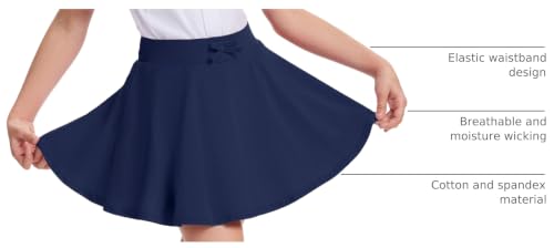 Image of BOOPH 2 Pack Girls Skirts Toddler Athletic Uniform Skorts with Pockets