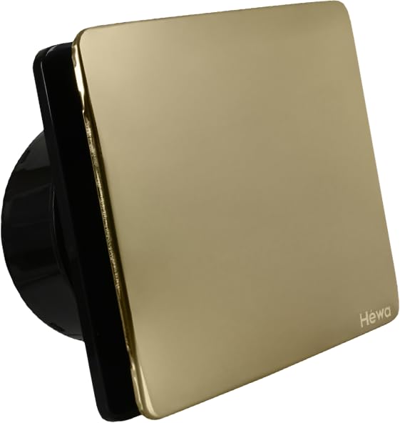 HEWA Casa BLDC 6 inch 150mm (round) High Speed 6 Watt Copper Exhaust fan for Bathroom Kitchen Office with Bird Guard (GOLD STEEL)