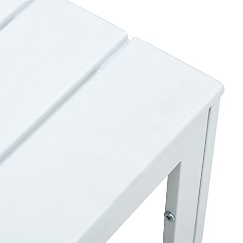 Table basse blanche carrée en PEHD solide pour simplifier la vie - 7