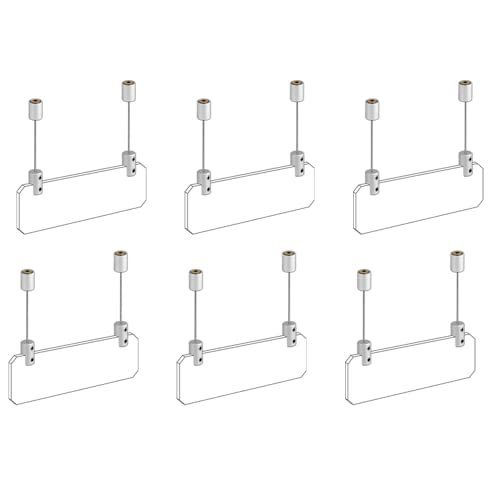 TUBYIC Ceiling Sign Hanger, Solid Aluminum Picture Hanging Hardware for Hanging Acrylic /Picture/Sign Board/Frame