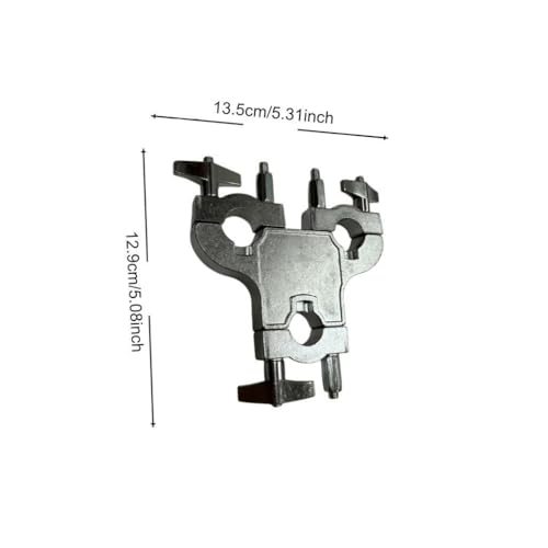 Conector de Abrazadera para Batería Colaxi, Clip de Expansión para Platillos, Accesorio Metálico Profesional Multifunción con Plataforma de Montaje de 3 Agujeros miniatura 3