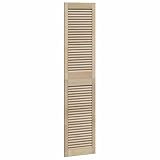 vidaXL Schranktür 4 pcs Natur 170 x 2,1 x 39,5 cm Massivholz Kiefer, Schlafzimmer Aufbewahrung, Moderner Schrank mit Tür, Flush-Design, Robustes Möbel für Eingänge