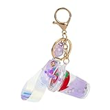 FRCOLOR Porte-Clés Thé Au Lait À La Fraise Porte-Clés Accessoires De Thé Rose Pendent...