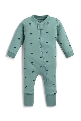 Image of MONICA + ANDY One Piece Baby Pajamas, 100% Organic Baby Clothes for Girls and Boys, Sizes For Newborn and Infant