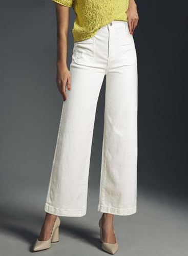 Astylish Womens Jeans Wide Leg High Waisted Stretchy Straight Leg Jeans Trendy Ankle Denim Pants with Patch Pocket4