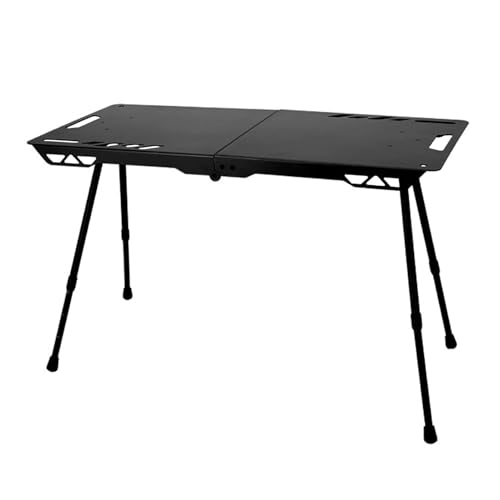 Mesa de camping plegable portátil de aluminio para uso al aire libre, perfecta para barbacoas, picnics, jardinería, viajes, patio, patio trasero y actividades de cocina