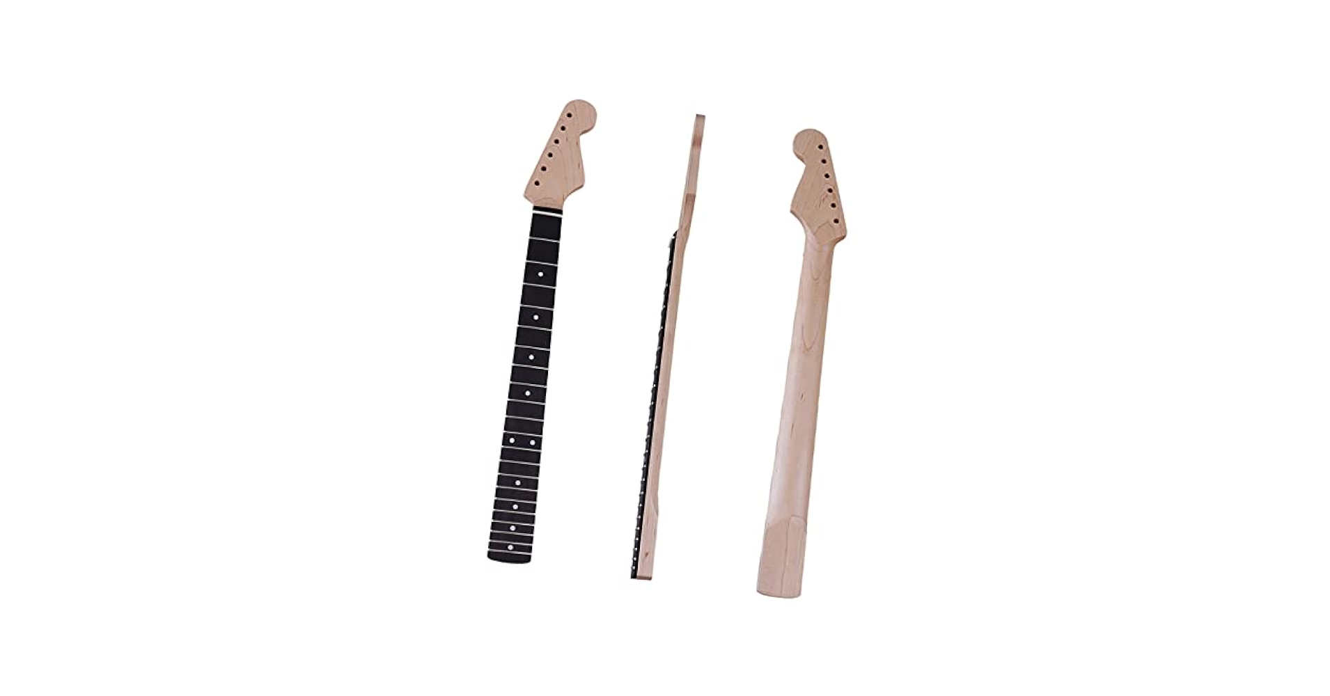 エレキギター ブラック メイプルネック 21フレットStratocaster Amazon.co.jp: TUUWAI 21フレットエレキギターネック交換用