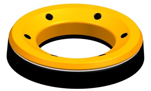 SpinBusterZ The Spinner Stand Bowling Ball Maintenance Spinner Stand- Sand, Polish, Maintain Your Bowling Ball (Florescent Orange)