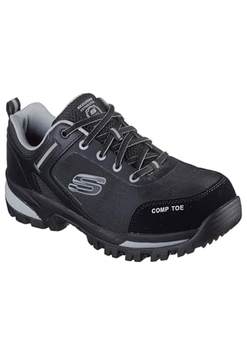 Skechers Hombre GATLON   STRIGAX H Zapato de Trabajo 200188EC BKGY Negro/Gris, Bkgy Black Grey, 40 EU