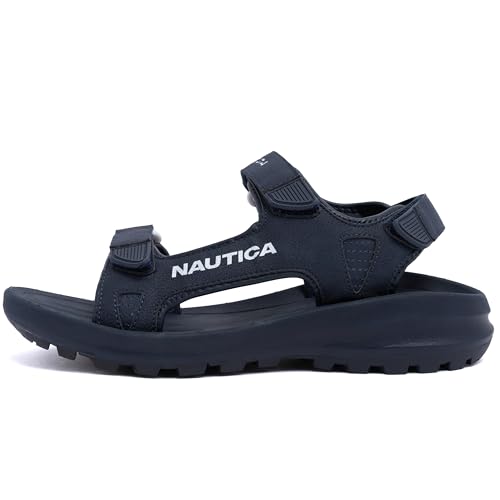 Image of Nautica Men's Athletic Sport Sandals - Adjustable Strap, Comfortable Open-Toe Hiking & Walking Sandals with Cushioned Sole