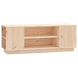 Material: Massives Kiefernholz (unbehandelt);Abmessungen: 110 x 35 x 40,5 cm (B x T x H)