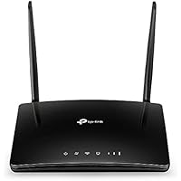 TP-Link TL-MR6400 - Router 4G LTE WiFi (Cat 4), velocidad hasta 300 Mpbs, MicroSim, puerto Ethernet LAN/WAN, antena desmontable, sin configuración, compatible con todos los operadores, Color Negro