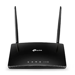 TP-Link TL-MR6400 300 Mbps 4G Mobile Wi-Fi Router, SIM Slot Unlocked, No Configuration Required, Removable External Wi…