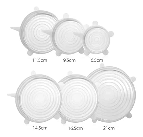 Tampas elásticas de silicone reutilizáveis para tigela, copo, panela, prato, tampas de silicone flex