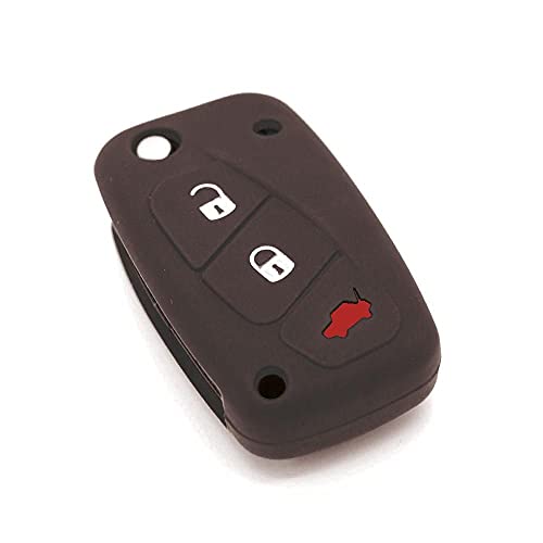 Générique Housse De Clé En Silicone Pour Fiat 500 Panda Ducato Brava Stilo Bravo Violet