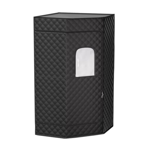 Image of Essensolife Upgraded Home Sauna Box with 1500W Steamer & Folding Chair - Multi Layered Diamond Shaped Portable Steam Sauna Tent for Detox, Relaxation & Indoor /Outdoor Spa