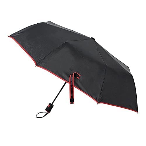 2 Fold Jumbo Umbrella, 23 Inch, Black with Border Piping, UV Protection, for Men and Women, All Season, Rainy and Sun Use (Pack of 1)-picture-14