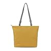ROKA Trafalgar Medium Tote Bag with Zip for Women & Men - Nylon Tote Bag with Compartments, Pockets & Adjustable Strap for Work & School - Corn Yellow #1