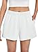 AUTOMET Womens Sweat Shorts Trendy Casual Athletic Running Summer Vacation Outfits Comfy 2026 Fashion Workout Clothing White L