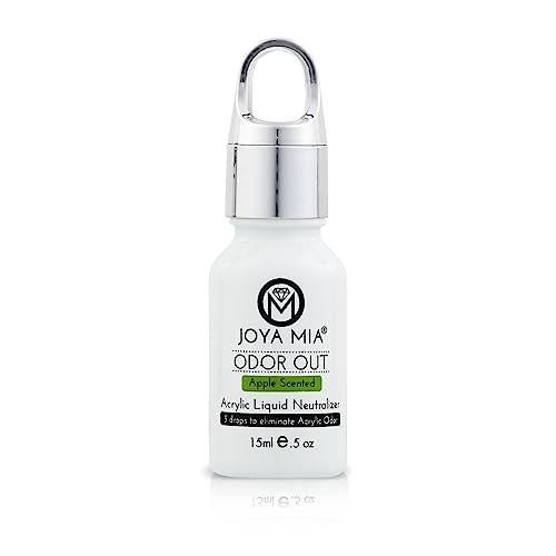 Liquid Monomer Odor Out Drops, Easy to Apply Acrylic Liquid Neutralizer for Polish Smell Removal Nail, Nail Monomer Neutralizer for Extensions, Acrylics & More, Apple, 15 ml - Joya Mia