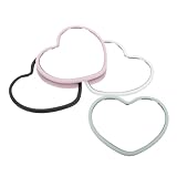 Bestyash Miroir Coeur Miniature Portable en Plastique - Miroir De Poche pour Maquillage De...