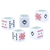 Ausi, 20 dés de poker en acrylique, 16 mm multicolore photo 4